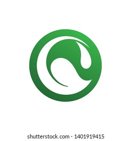 leaf green nature logo and symbol template Vector 