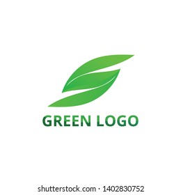 leaf green nature logo and symbol template Vector 