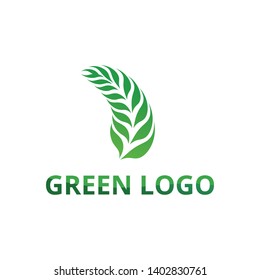 leaf green nature logo and symbol template Vector 