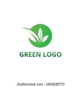 leaf green nature logo and symbol template Vector 