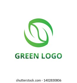 leaf green nature logo and symbol template Vector 