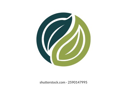 Leaf green nature logo and symbol template Vector stock illustration