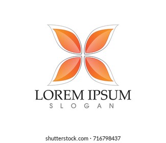 leaf green nature logo and symbol template Vector 