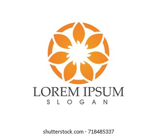 leaf green nature logo and symbol template Vector 
