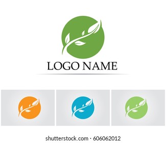 Leaf green symbol logo nature