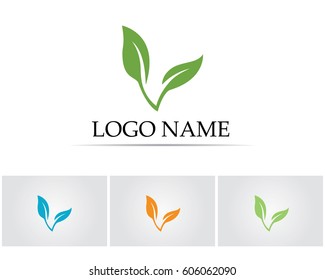 Leaf green symbol logo nature