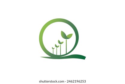 leaf green tee nature logo and symbol template Vector Free Vector