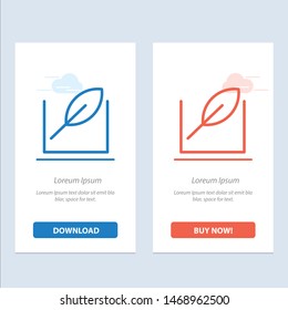 Leaf, Green, Tree  Blue and Red Download and Buy Now web Widget Card Template. Vector Icon Template background