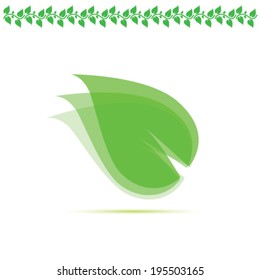 leaf green vector illustration