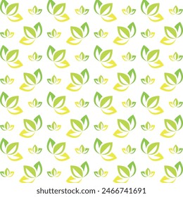 Leaf green workable trendy multicolor repeating pattern vector illustration background design