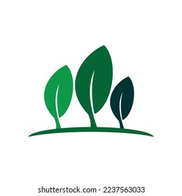 Leaf group swoosh logo icon template