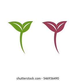 Leaf Growth Logo Template Illustration Design. Vector EPS 10.