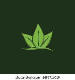 Leaf Growth Naturally Creative Vector Logo