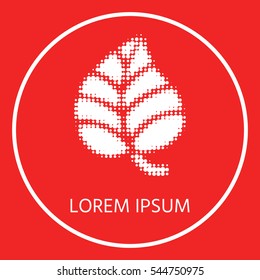 Leaf  halftone symbol