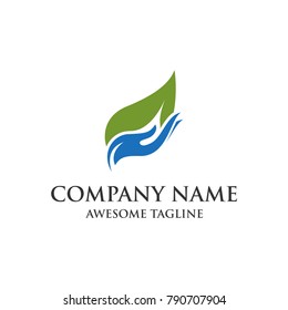 leaf hand care logo