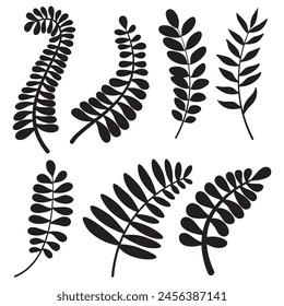 leaf hand drawn doodle . illustration of Doodle design elements.	