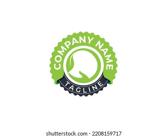 Leaf con logotipo de marca de marca de mano Símbolo de concepto símbolo símbolo de elemento Diseño de elemento. Herbal, Productos Naturales, Cosméticos, Ecología, Salud, Spa, Logotipo Floral. Plantilla de ilustración de vector