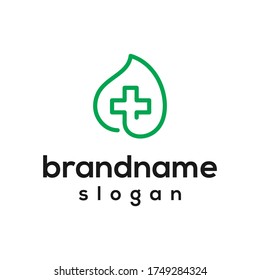 vector de diseño del logotipo de salud de la hoja