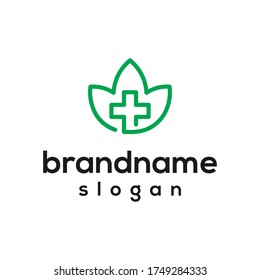 vector de diseño del logotipo de salud de la hoja