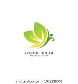 leaf health logo template