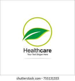 Leaf Health Logo, Vector Design Template