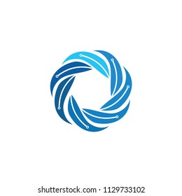 leaf healthcare logo template
