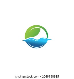 leaf healthy logo template