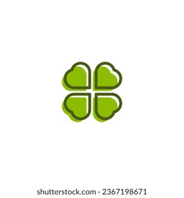 Leaf and heart logo concept vector icon