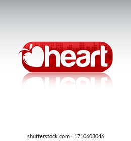 Leaf and Heart Logo Template Illustration Design. Vector EPS 10.