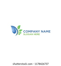 Leaf herbal logo design