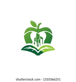 leaf home logo template