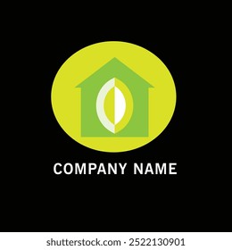 Das Logo des Leaf House ist schlicht und dennoch elegant gestaltet und symbolisiert eine Mischung aus Natur und modernem Leben.