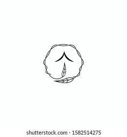 leaf house nature logo vector concept with unique and simple styles on white background 