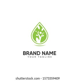 Leaf Human Logo Design For Healthy Company