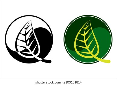 Leaf Icon, Appendage Growing From The Stem Of A Plant, Organ Of A Vascular Plant Vector Art Illustration