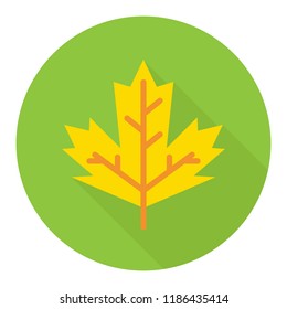 Leaf icon. Autumn leaf