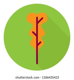 Leaf icon. Autumn leaf