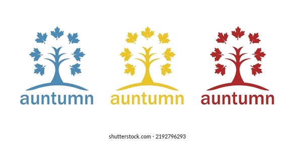 leaf icon, autumn concept, vector illustration