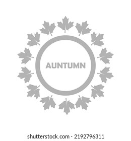 icono de hoja, concepto de otoño, ilustración vectorial