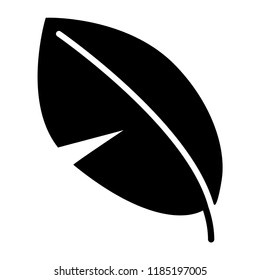 Leaf Icon. Autumn Illustration. Applied as Simple Sign, Trendy Symbol for Design Elements, Websites, Presentation and Application -  Vector.