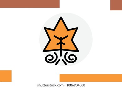 Leaf Icon For  Autumn Season Icons