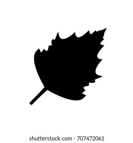 Leaf icon ,black sign design