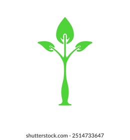 The leaf icon can be used for a logo related to greenery or a business brand logo