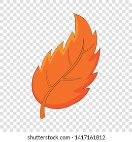 Leaf icon. Cartoon illustration of leaf vector icon for web design