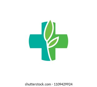 Leaf icon cure, symbol heal