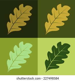 Leaf icon design elements.vector