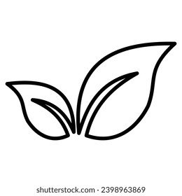 Leaf icon design, illustration design