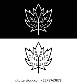 Leaf icon design, illustration design