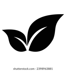 Diseño de icono de hoja, diseño de ilustración