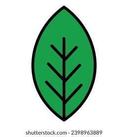 Diseño de icono de hoja, diseño de ilustración